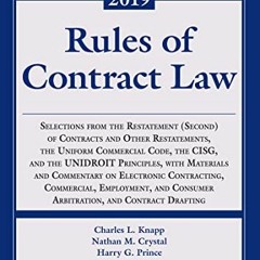 Open PDF Rules of Contract Law (Supplements) by  Charles L Knapp Knapp,Nathan M Crystal,Harry G Prin