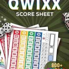 ✔PDF⚡️ Qwixx Score Pads: 800+ Colored Qwixx Score Cards | Qwixx Dice Game Score
