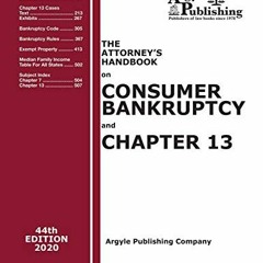 VIEW EPUB 🗂️ The Attorney's Handbook on Consumer Bankruptcy and Chapter 13 by  Argyl