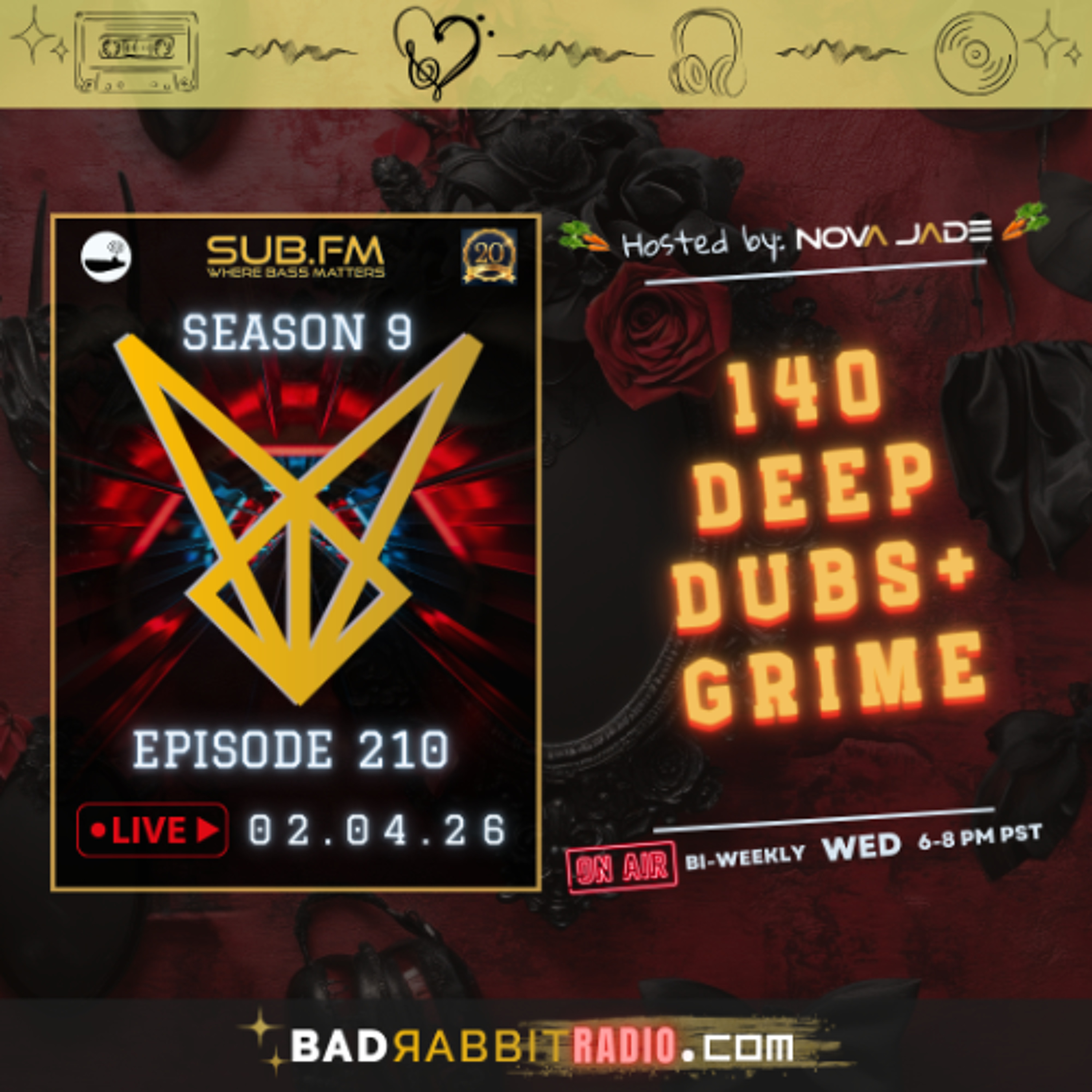 Bad Rabbit Radio S9 EP210 with Nova Jade - 04 Feb 2026 episode artwork