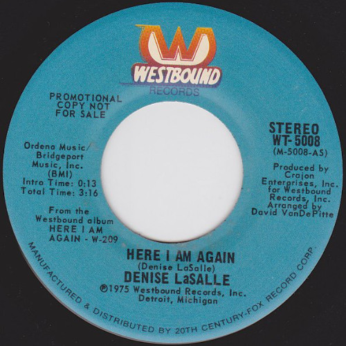 Denise LaSalle - Here I Am Again (Pied Piper & Paul Fabian 12 Inch Mix)