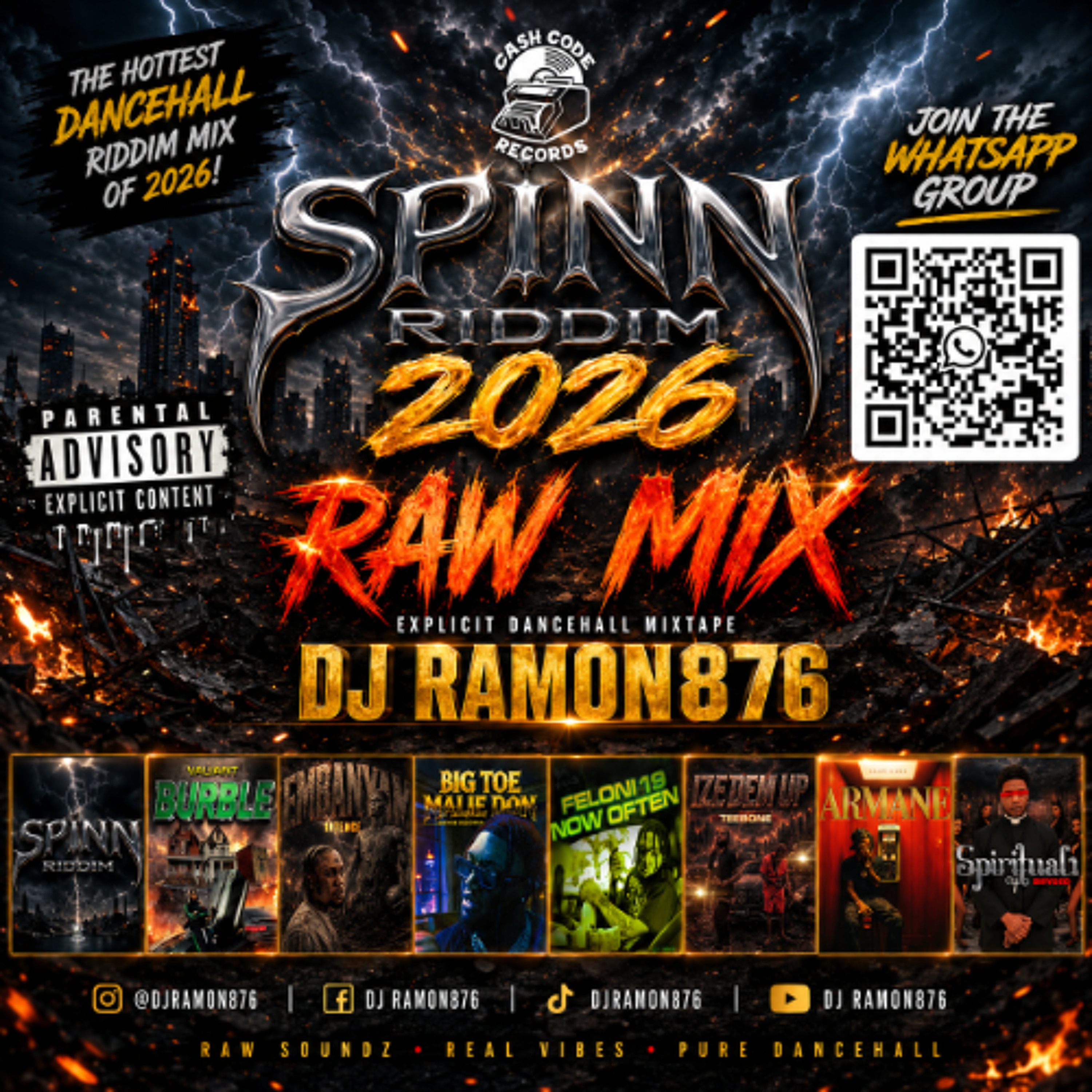 Spinn Riddim 2026 RAW Mix | Feloni19, Armanii, Brysco, Valiant, Intence, Malie Donn | DJ Ramon876