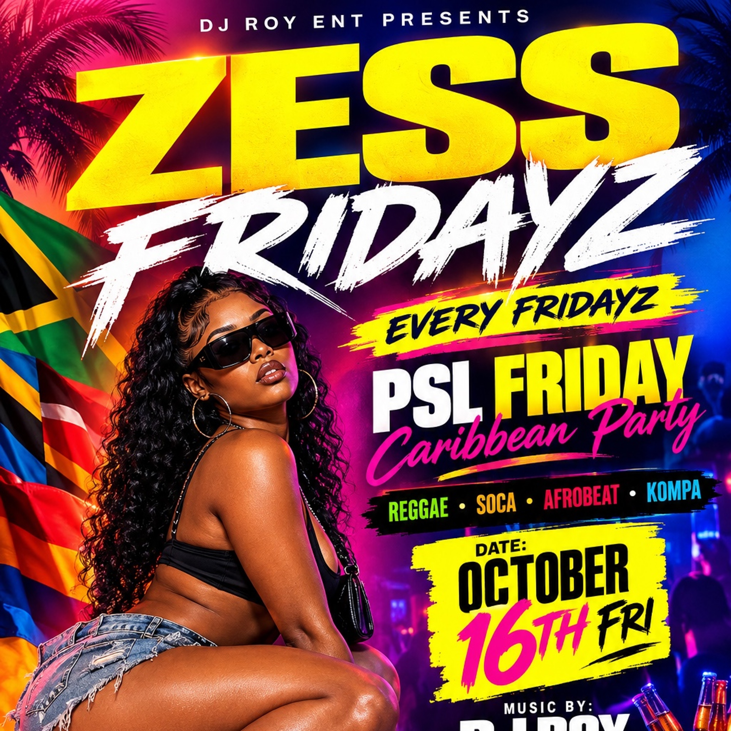 ZESS FRIDAY DANCEHALL X SOCA X REGGAE DJ ROY 10.16.26 LIVE AUDIO NO MIC