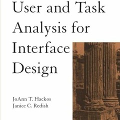 [Read] EPUB KINDLE PDF EBOOK User and Task Analysis for Interface Design by  Janice C