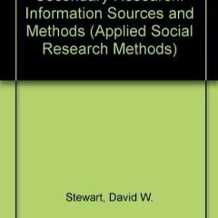 [PDF] Secondary Research: Information Sources and Methods (Applied Soc