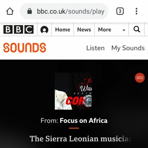 BBC FOCUS ON AFRICA. The Sierra Leonian musician singing about coronavirus