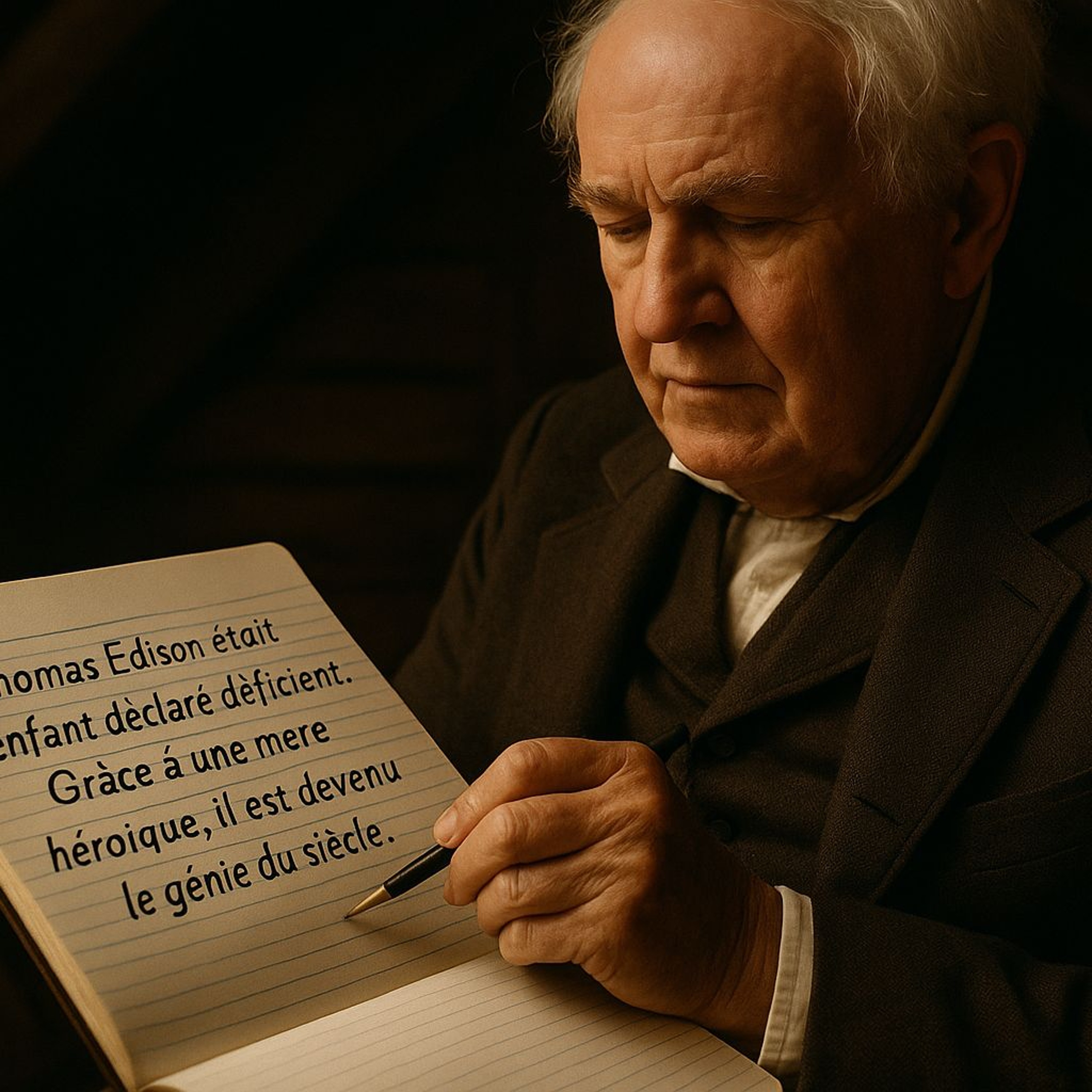 Lettre de l'institutrice à la maman d e Thomas Edison. 378