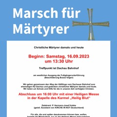 Der zweite "Marsch für Märtyrer" in Dachau (16. September 2023)