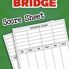 Book [PDF] Contract Bridge Score Sheet: Contract Bridge Score Pad, Con