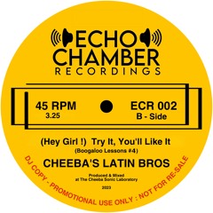 CHEEBA’S LATIN BROTHERS  “ Try It , You'll Like It - Boogaloo Lesson 4 “ (ECR002)