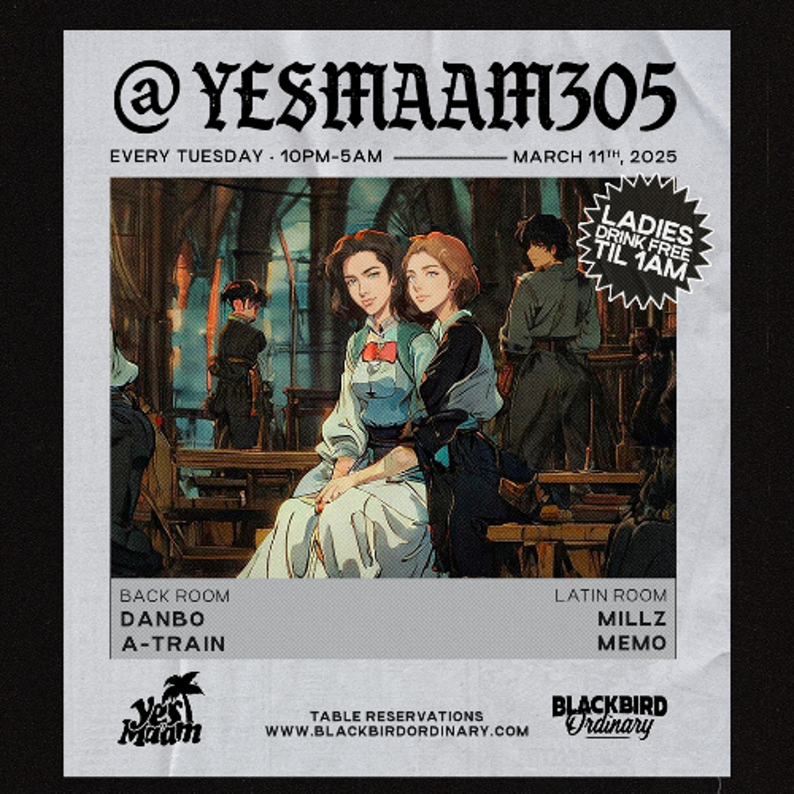 DJ MeMo LIVE @ Blackbird Ordinary (Yes Ma'am - Ladies Night) (03.11.2025) episode artwork