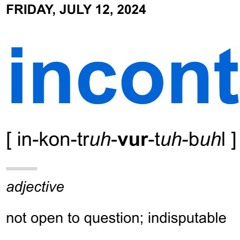 incontrovertible