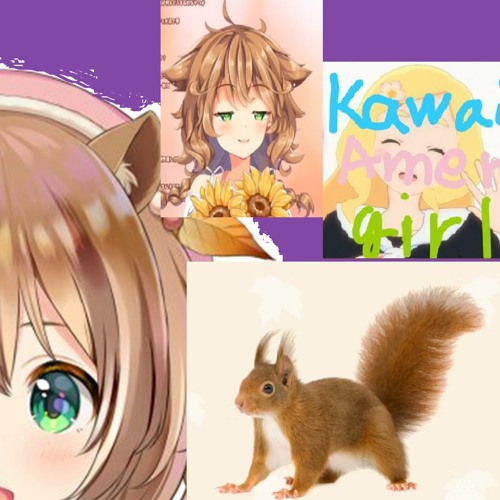 Anime cute furry squirrel