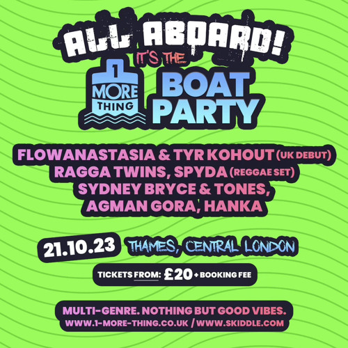 1 more thing boat party DJ comp mix