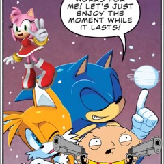 rage-tails gets jealous of amy&sonic relationship  and stewie griffen shows up