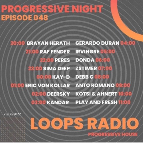 Kotsi & Ahnert Progressive Night Ep. 048 Loops Radio Jun.