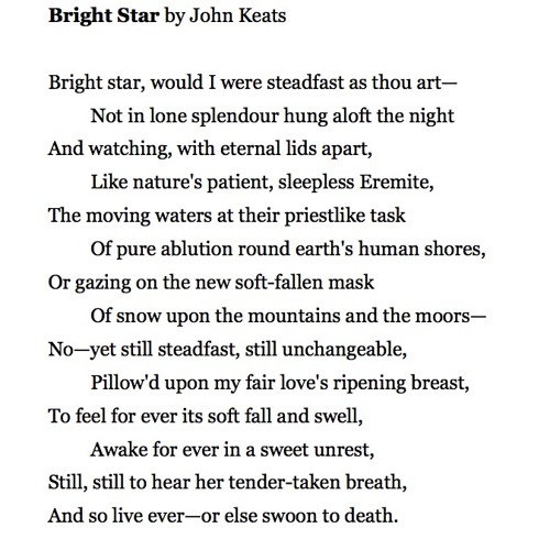 Stream 438 Bright Star by John Keats by Samuel West #PandemicPoems | Listen  online for free on SoundCloud