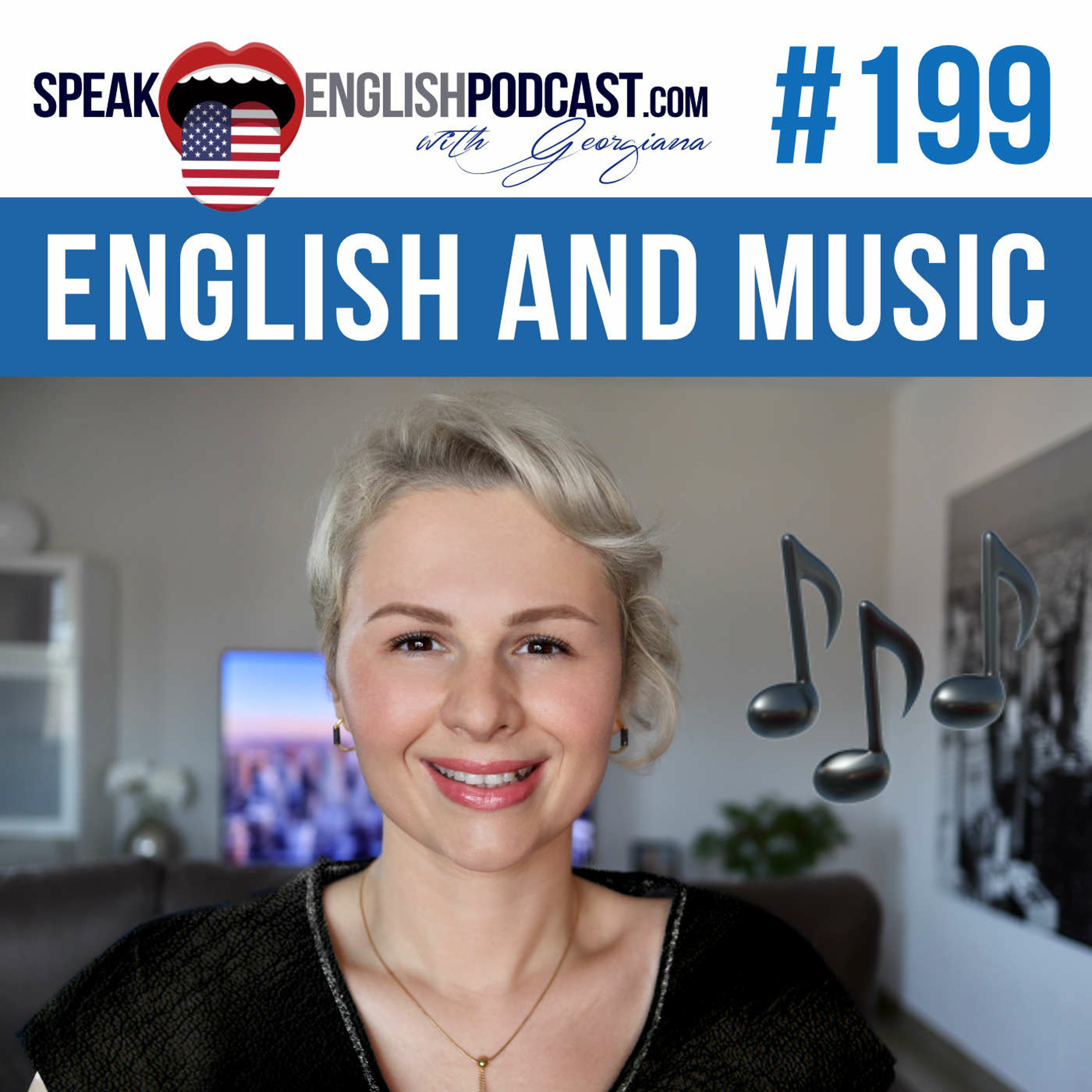 #199 Learning English and Music episode artwork