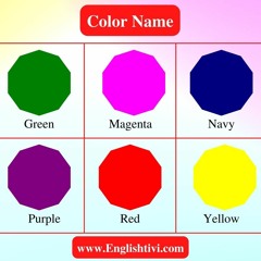 List of Colours/Colors Name in English with Pictures