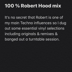 Robert Hood Selections Mix