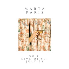 MARTA PARIS - Live DJ set July 2024 (Melodic & Afro House)