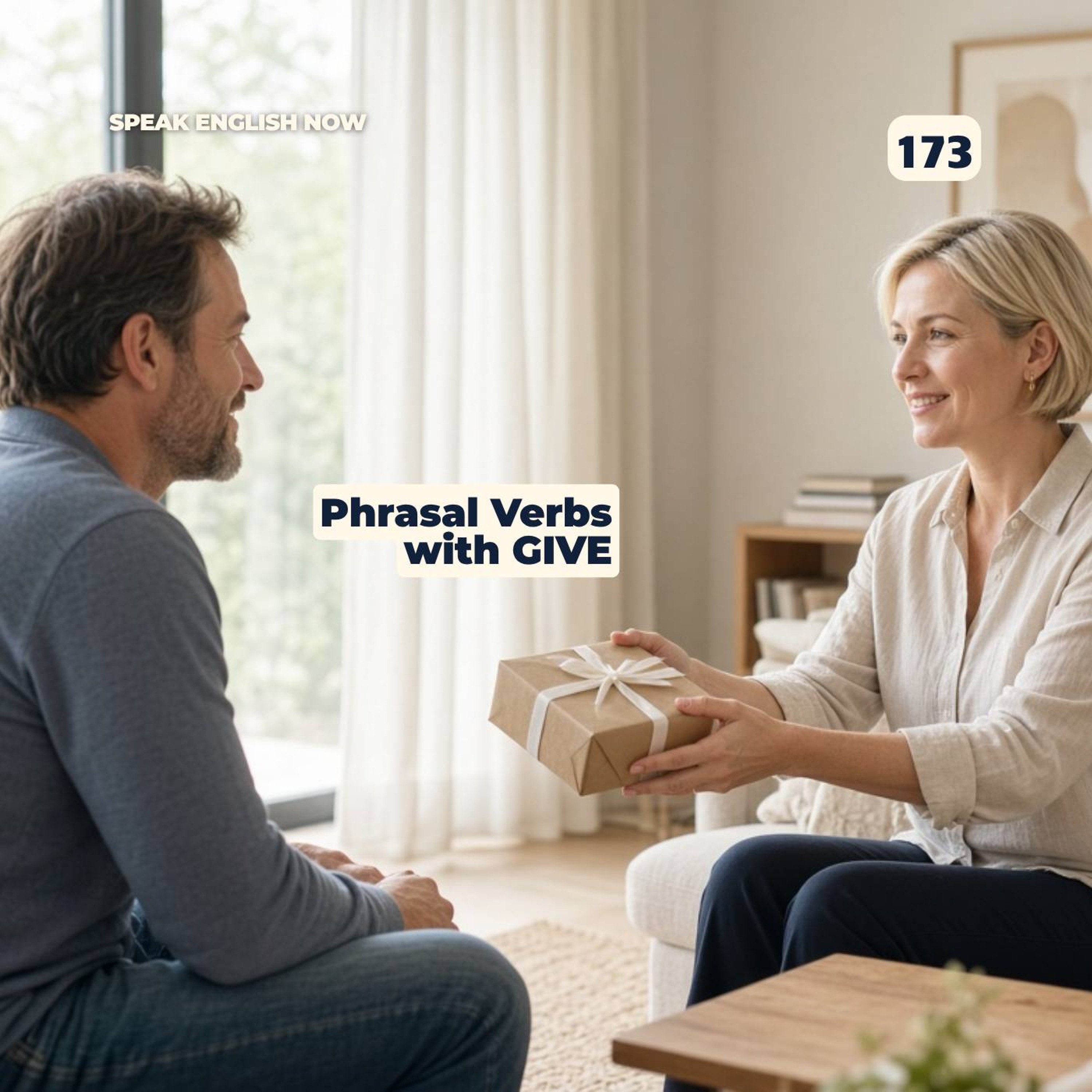 #173 English Phrasal Verbs with GIVE episode artwork