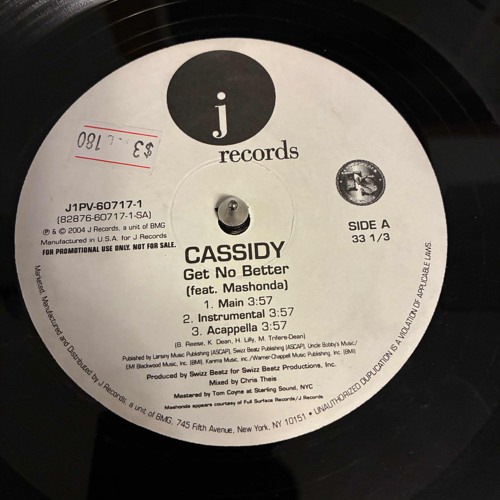 the way (draft) samples Cassidy - Get No Better