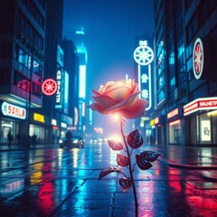 Neon Petals on the Concrete Bloom