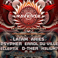 Promo Mix For Raverse Psytrance And Hitech Night March 2024