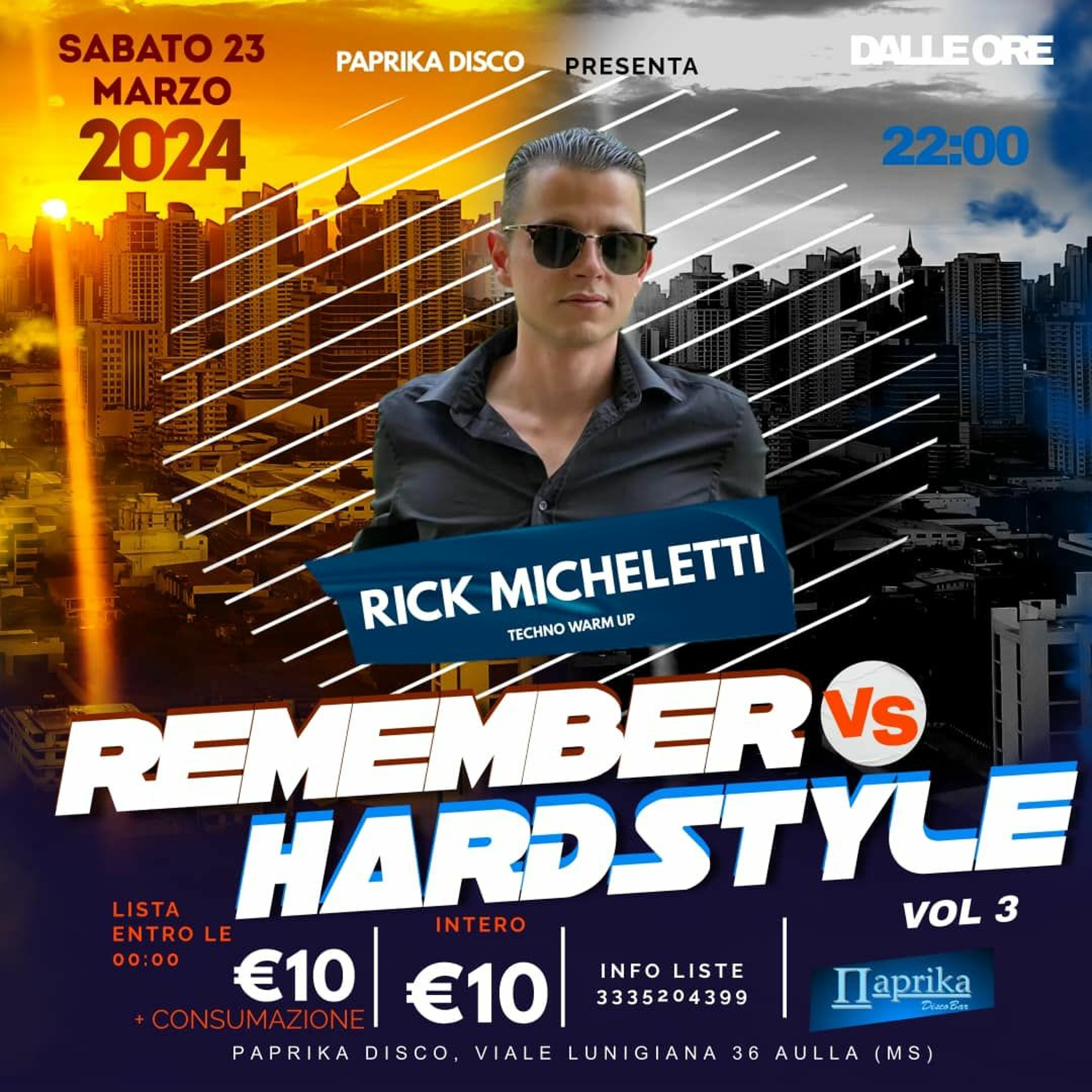 Remember Vs Hardstyle vol 3 (Paprika 23.03.2024)|Rick Micheletti