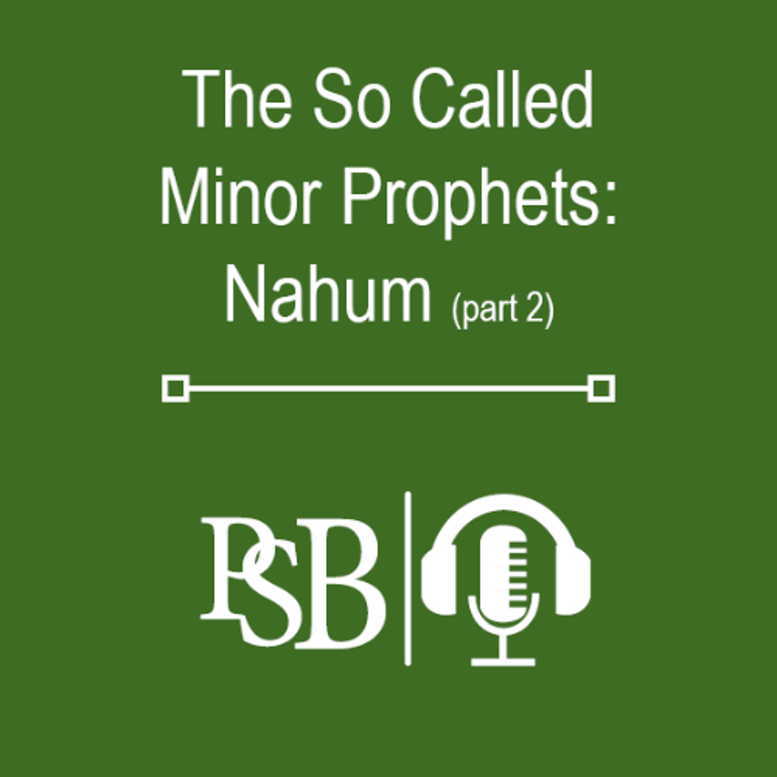 284 | The So Called Minor Prophets: Nahum (part 2 of 2) episode artwork