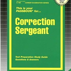 [ACCESS] EBOOK 🖊️ Correction Sergeant(Passbooks) (Career Examination Series) by  Nat