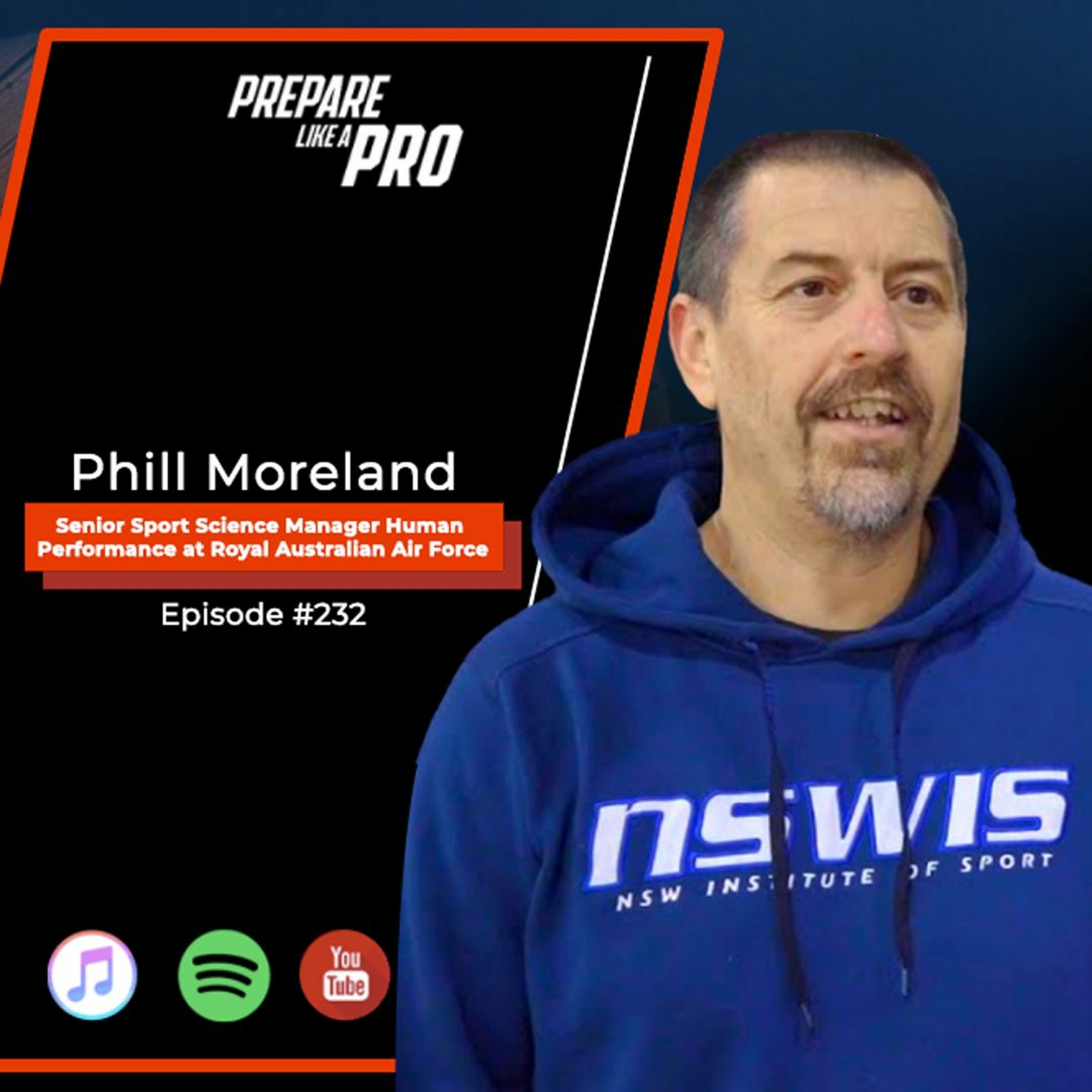 #232 - Phill Moreland, Senior Sport Science Manager Human Performance at Royal Australian Air Force episode artwork
