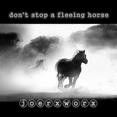 don't stop a fleeing horse