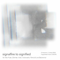 signalfire to signified