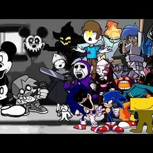 FNF Happy but Everyone Sings it - Different Character Sing it(VS Mickey Mouse FNF)