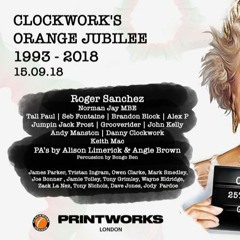John Kelly - Clockwork's Orange Jubilee - Printworks - London - 15-09-18