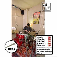 LOFAMEL Drum Loop - 02 - RE15 Snare Top-NO mute