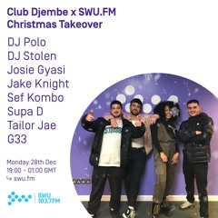 Club Djembe Christmas Takeover - 28th DEC 2020