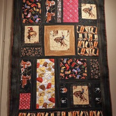 Cowboy Components Quilt by Rosalind Robinson