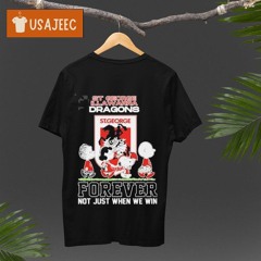 Peanuts Characters Walking St. George Illawarra Dragons Forever Not Just When We Win Shirt