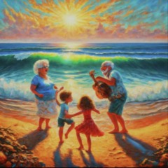 With Grandma and Grandpa tight