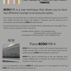 Timber U  Chord and melody (fragment from the «ACOUHYB Studies»)