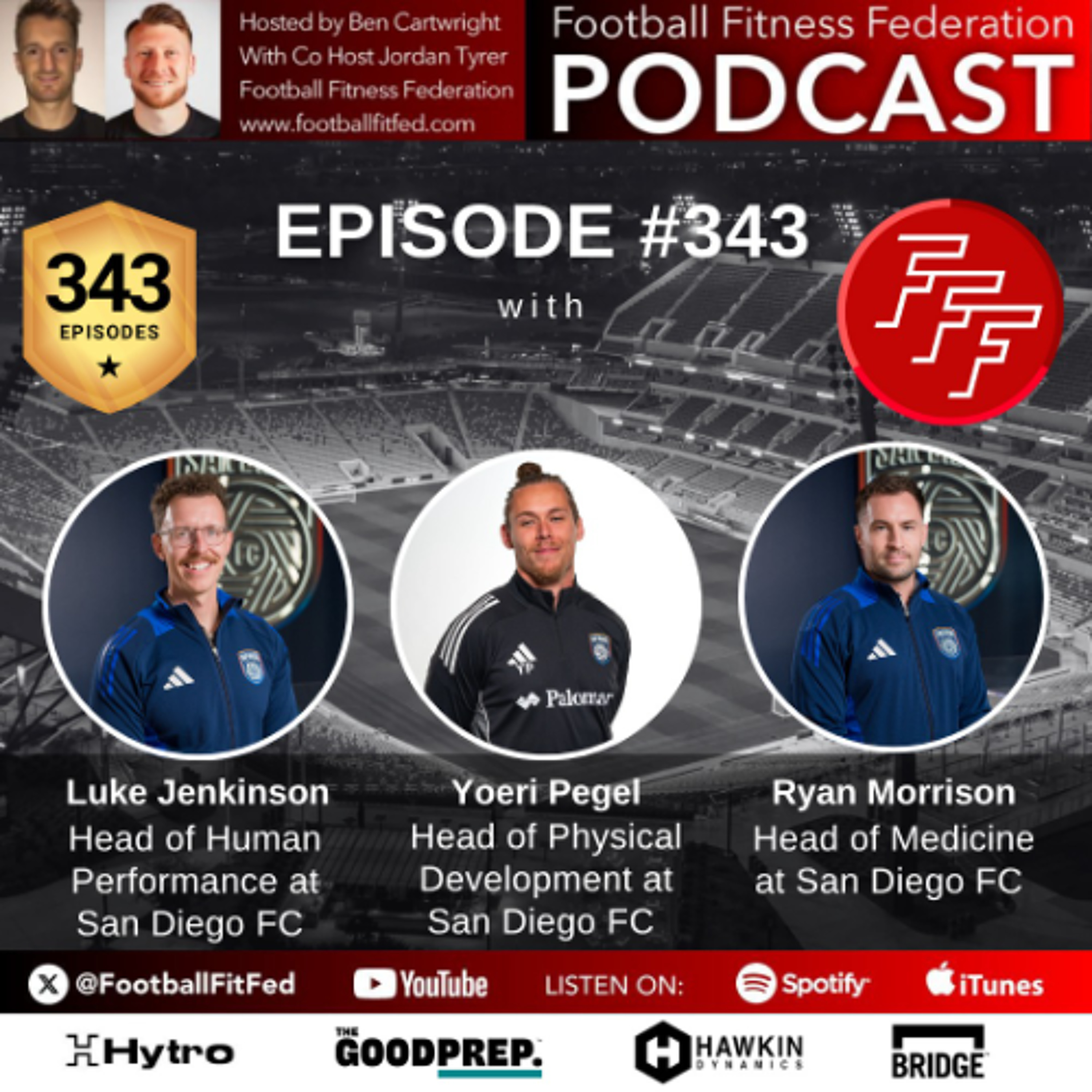#343 "Right to Dream - Inside San Diego FC's New Performance Department" with Luke Jenkinson, Yoeri Pegel & Ryan Morrison