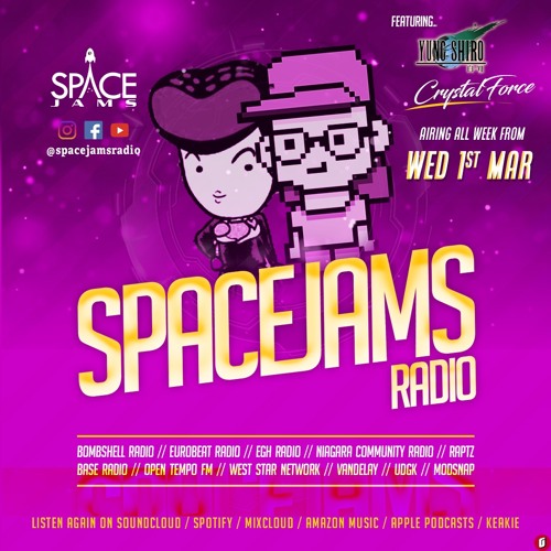 Space Jams 136: Crystalforce/ Yung Shiro #3 (Vapor Rave/ Lofi House) 🇺🇸🇺🇸