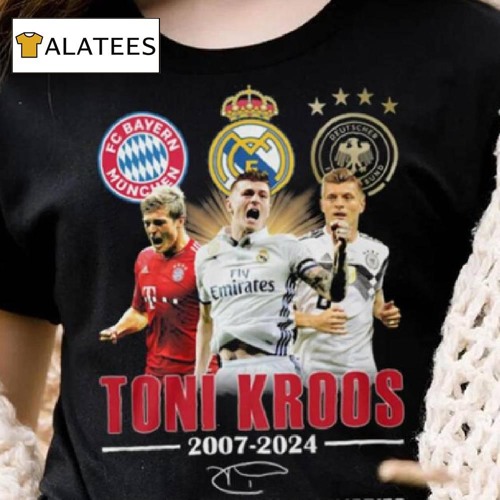 Toni Kroos 2007 2024 Bayern Munchen Real Madrid Thank You For The Memories T Shirt