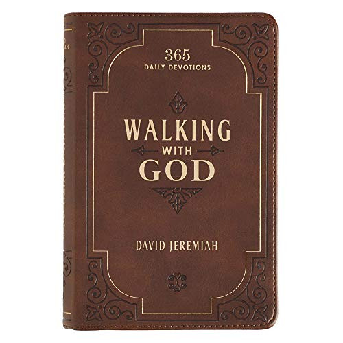 [Read] EBOOK 💖 Walking with God Devotional - Brown Faux Leather Daily Devotional for