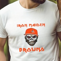 Nfl Cleveland Browns Iron Maiden Rock Band Music T Shirt