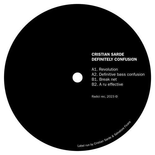 Cristian Sarde - Definitely Confusion // RDC002