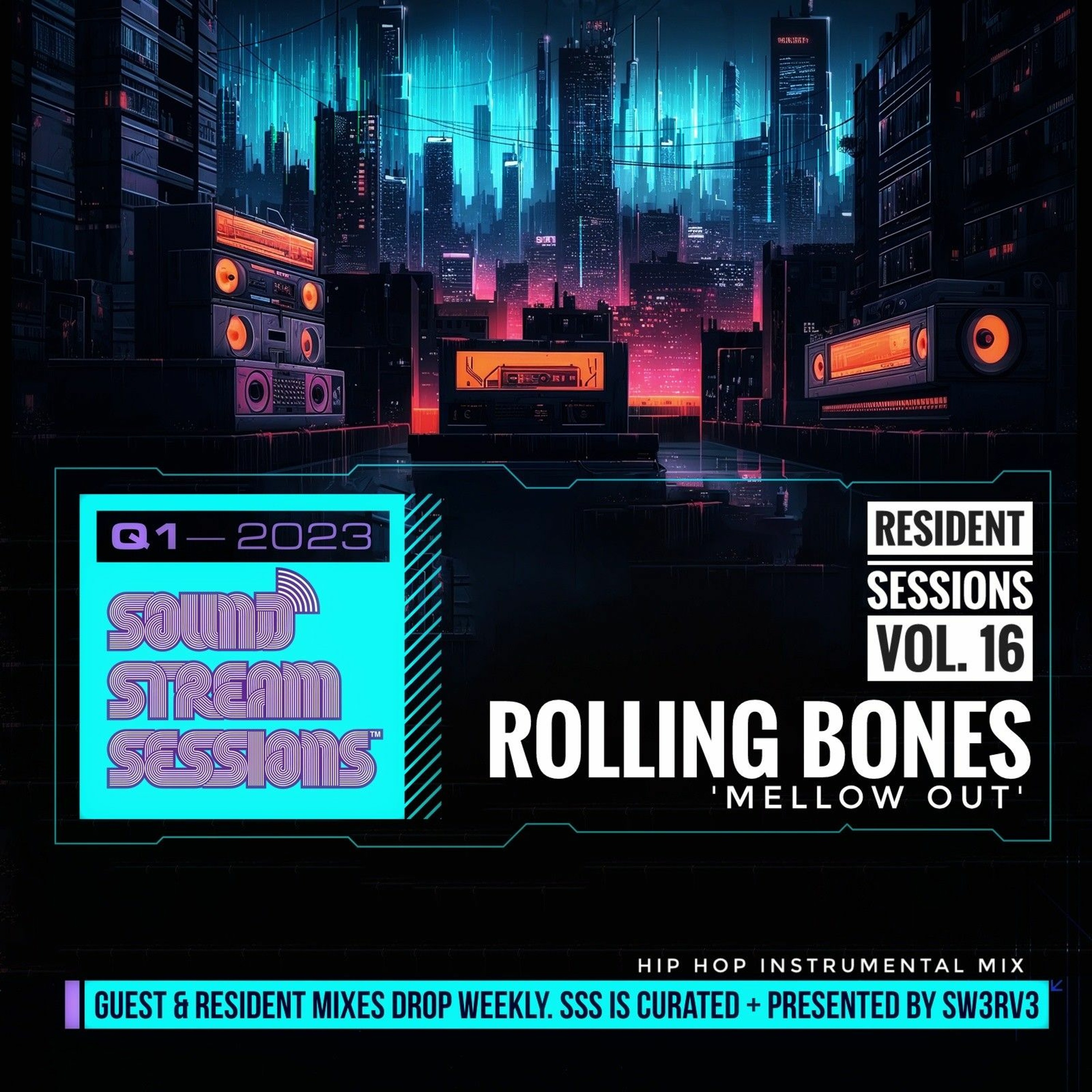 Resident Sessions Vol. 16 'Mellow Out' (Rolling Bones) Hip Hop instrumental Mix episode artwork